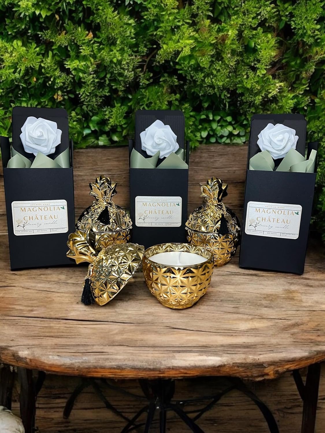 Magnolia Château – 7 oz Luxury Coconut Apricot Wax Candle