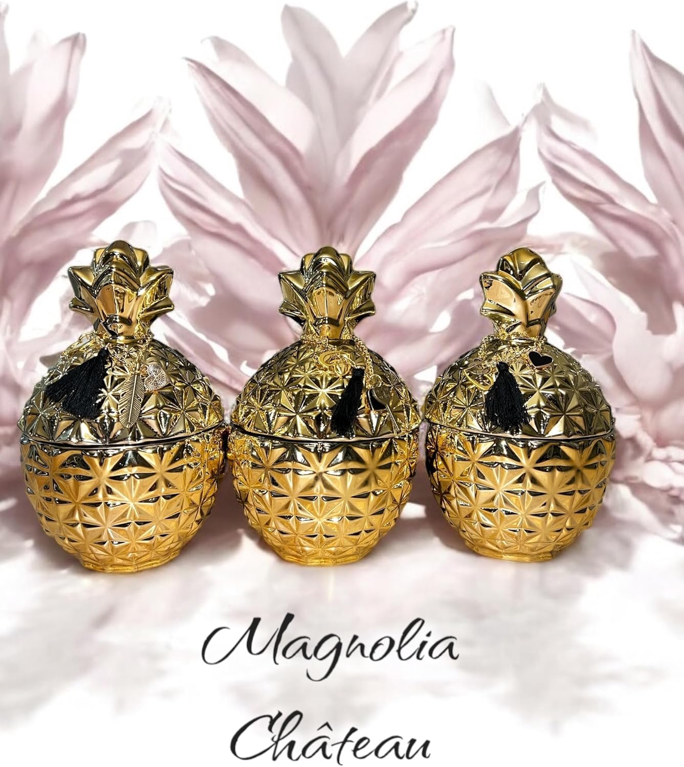 Magnolia Château – 7 oz Luxury Coconut Apricot Wax Candle